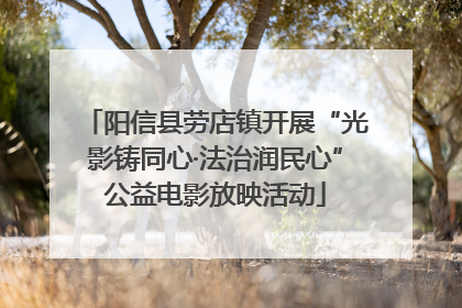 阳信县劳店镇开展“光影铸同心·法治润民心”公益电影放映活动