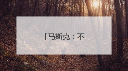 马斯克：不想做替罪羊