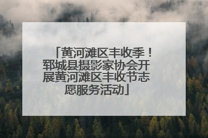 黄河滩区丰收季！郓城县摄影家协会开展黄河滩区丰收节志愿服务活动