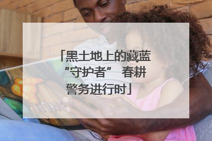 黑土地上的藏蓝“守护者” 春耕警务进行时