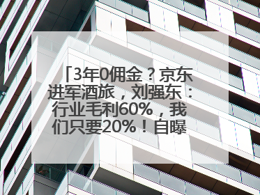 3年0佣金？京东进军酒旅，刘强东：行业毛利60%，我们只要20%！自曝曾请王兴吃饭“我要做外卖了”