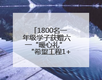 1800名一年级学子获赠六一“暖心礼” “希望工程1+1”助学金发放仪式在川举行