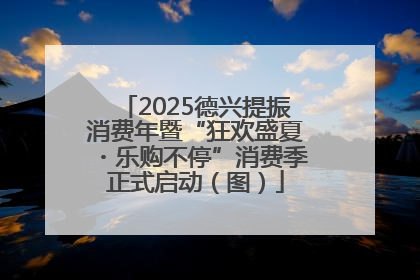 2025德兴提振消费年暨“狂欢盛夏・乐购不停”消费季正式启动（图）