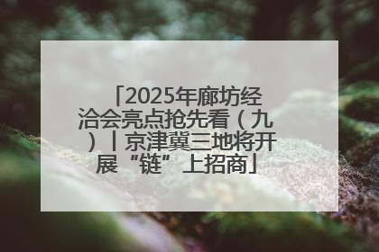 2025年廊坊经洽会亮点抢先看（九）丨京津冀三地将开展“链”上招商