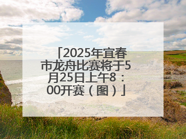 2025年宜春市龙舟比赛将于5月25日上午8：00开赛（图）
