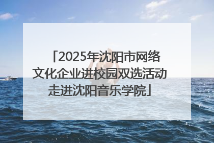 2025年沈阳市网络文化企业进校园双选活动走进沈阳音乐学院