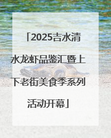 2025吉水清水龙虾品鉴汇暨上下老街美食季系列活动开幕