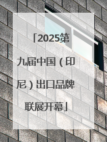 2025第九届中国（印尼）出口品牌联展开幕