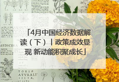 4月中国经济数据解读（下）丨政策成效显现 新动能积聚成长