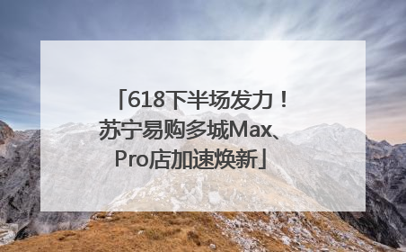 618下半场发力！苏宁易购多城Max、Pro店加速焕新
