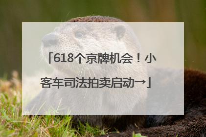 618个京牌机会！小客车司法拍卖启动→