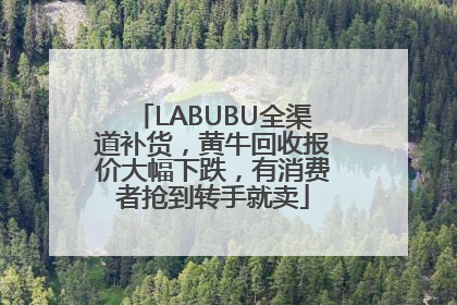LABUBU全渠道补货，黄牛回收报价大幅下跌，有消费者抢到转手就卖